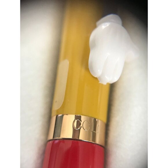 Vtg Mickey Mouse Writing Instrument Roller Ball Pen Disney Colibri Red Yellow - Picture 5 of 10